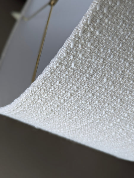 Skip Stitch Boucle Lamp Shade in Ivory
