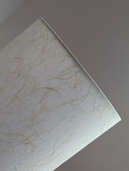 Handmade Lamp Shade in Mulberry Paper Natural