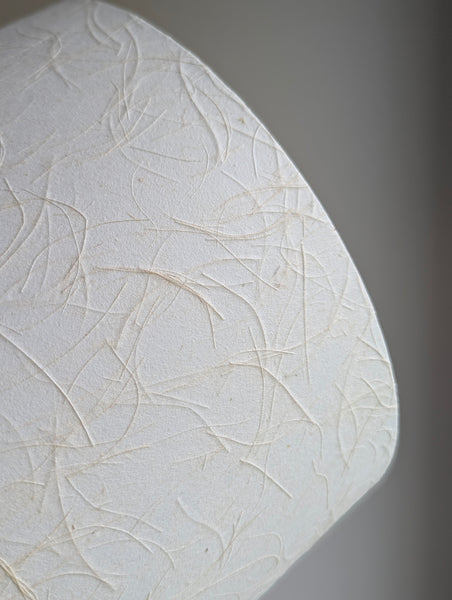 Handmade Lamp Shade in Mulberry Paper Natural