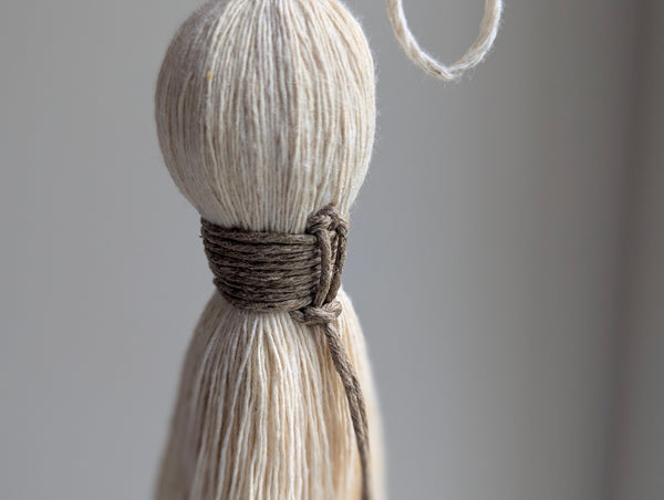 Handmade Door Knob Tassel with Brass Accents and a Bell #195