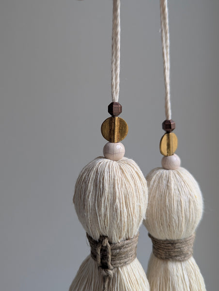Handmade Door Knob Tassel with Brass Accents and a Bell #195