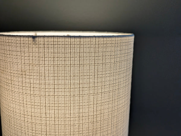 Cloud White Vintage Woven Fabric Lamp Shade - 10 in. D x 10 in. H