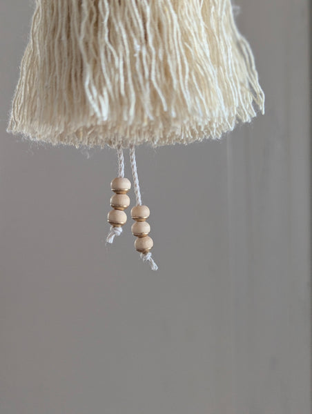 Handmade Large Cotton Tassel with Brass Details #176