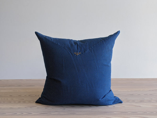 The Chop Pillow in The Hill-side Blue Polka Dot
