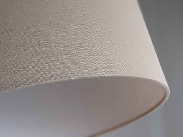 12D x 10H Blush Linen Fabric Lamp Shade