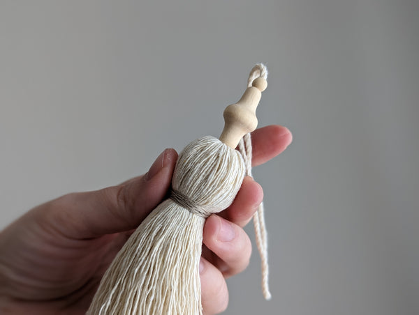 Natural Cotton Tassels - Small