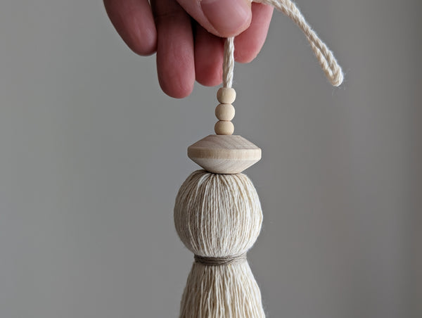 Natural Cotton Tassels - Small