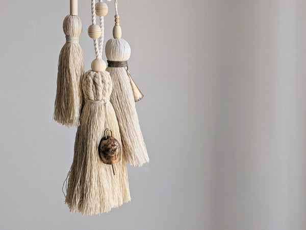 Natural Cotton Simple Tassel with Bell