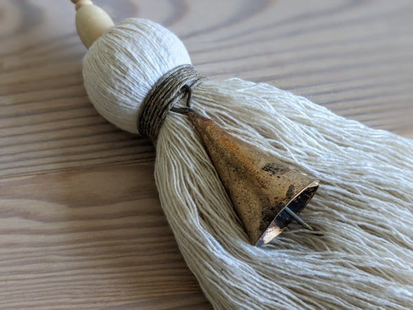 Natural Cotton Simple Tassel with Bell