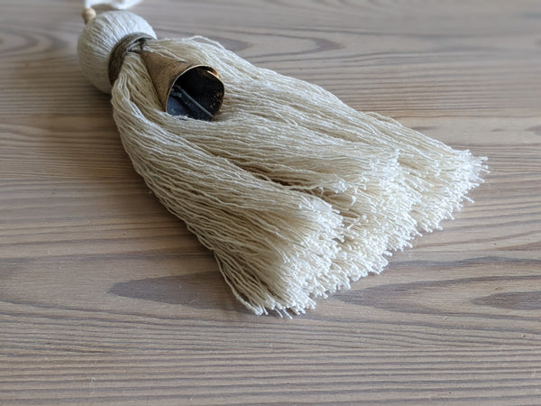 Natural Cotton Simple Tassel with Bell