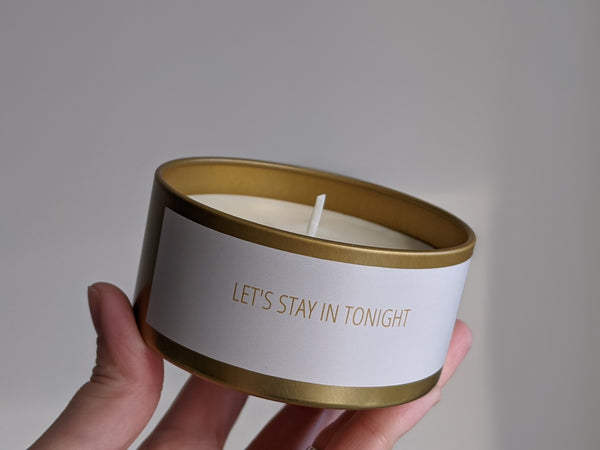Let's Stay In Tonight Candle Tin