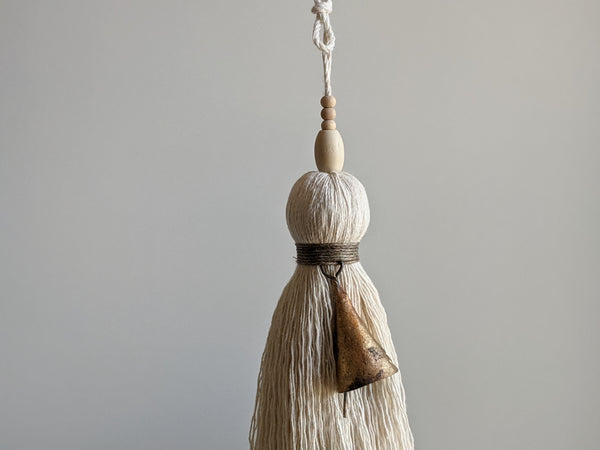 Natural Cotton Simple Tassel with Bell