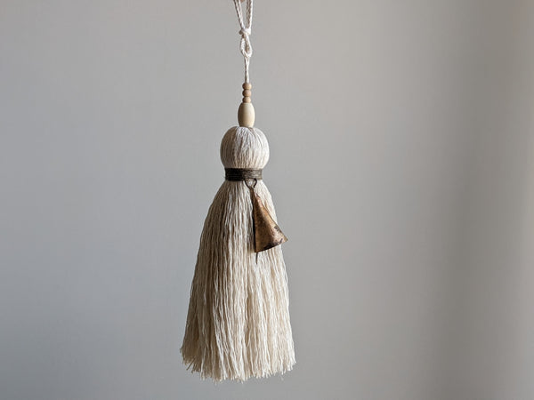 Natural Cotton Simple Tassel with Bell