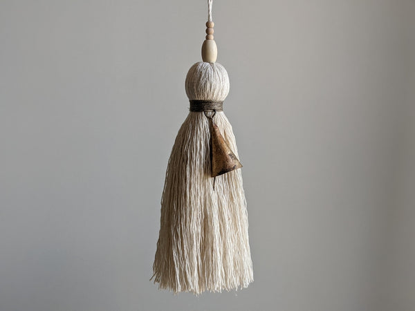 Natural Cotton Simple Tassel with Bell