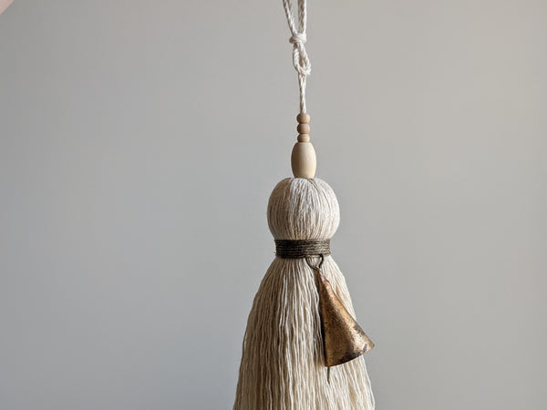 Natural Cotton Simple Tassel with Bell